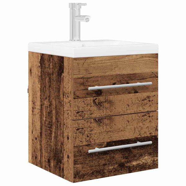 vidaXL Sink cabinet Old Wood 38.5 x 41 x 48 cm Engineered Wood
