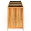 vidaXL Garden Planter with Liner 150x50x75 cm Solid Wood Acacia