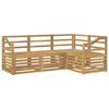 vidaXL Sofa Sets 4 pcs White 185.5 x 126.5 x 73 cm Solid Acacia Wood