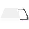 vidaXL Floating Wall Shelf White 50x23x3.8 cm MDF