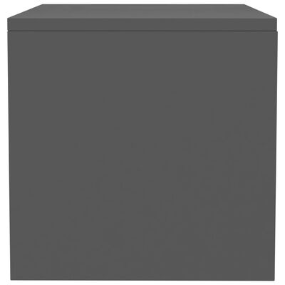 vidaXL Bedside Cabinet Grey 40x30x30 cm Engineered Wood