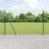 vidaXL Fence Post Green 25 x 1.6 m (36 mm mesh) Steel and PVC