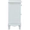 vidaXL Bedside Cabinet White and Grey 40x30x62 cm MDF