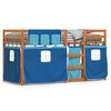vidaXL Bunk Bed without Mattress Blue 90x200 cm Solid Wood Pine