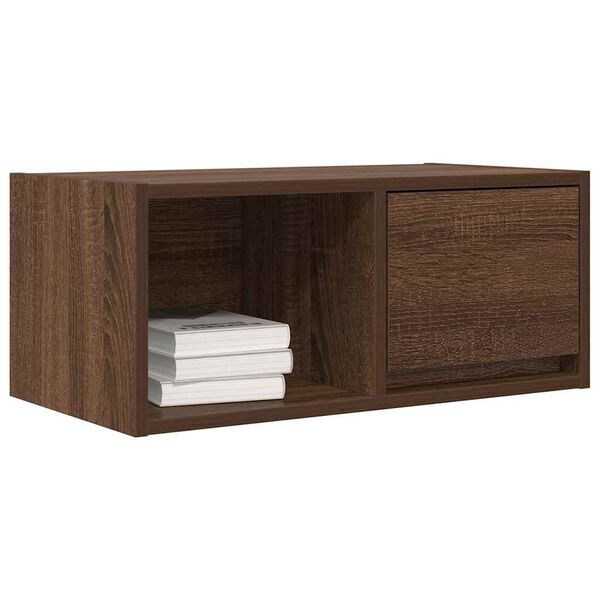 vidaXL TV Cabinet Brown Oak 60x31x25.5 cm Engineered Wood