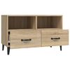 vidaXL TV Cabinet Sonoma Oak 80x36x50 cm Engineered Wood