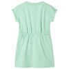 Kids' Dress with Drawstring Bright Green 140