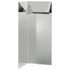 vidaXL Snail Fence Silver 10 x 10 x 25 cm Galvanised Steel