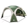 vidaXL Side Tent Green 410 x 410 x 250 cm Polyester and Steel