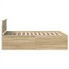 vidaXL Bed Frame Sonoma Oak 150 x 200 cm Engineered Wood