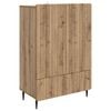 vidaXL Sideboard Artisan Oak 66 x 34.5 x 97 cm Engineered Wood
