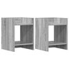 vidaXL Plant Stand 2 pcs Grey Sonoma 30 x 30 x 40 cm Engineered Wood
