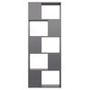 vidaXL Book Cabinet Room Divider High Gloss Grey 60x24x155 cm