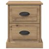 vidaXL Bedside Cabinet with Drawer 2 pcs Artisan Oak 39 x 39 x 47.5 cm