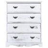 vidaXL Drawer Cabinet White 60x30x75 cm Wood