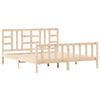 vidaXL Bed Frame without Mattress Solid Wood Pine