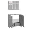 vidaXL Bathroom Furniture Set Grey Sonoma Engineered Wood