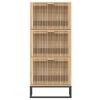 vidaXL Shoe Cabinet 52x25x120 cm Engineered Wood