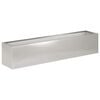 vidaXL Garden Planter Silver 100 x 20 x 20 cm Stainless Steel