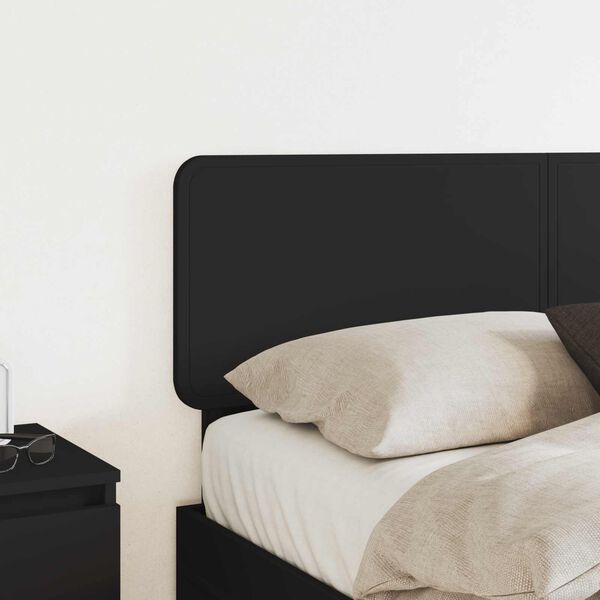 vidaXL Headboard Black Oak 90 cm Engineered wood