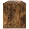 vidaXL Wall Shoe Cabinet Smoked Oak 100x35x38 cm Engineered Wood