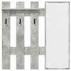 vidaXL Wall-Mounted Coat Rack Concrete grey 100 x 10 x 100 cm