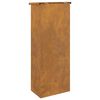 vidaXL Parcel Drop Box Rusty 44.5 x 29 x 110.5 cm Weathering Steel
