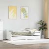 vidaXL Daybed with Trundle without Mattress IRUN White 90x200 cm