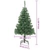vidaXL Christmas Tree with 300 LEDs with Stand Green 210 cm PVC