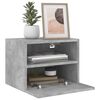 vidaXL TV Wall Cabinet Concrete Grey 40x30x30 cm Engineered Wood