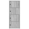 vidaXL Bookcase Grey Sonoma 40x24x102 cm Engineered Wood