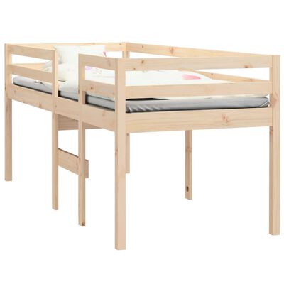 vidaXL High Sleeper Bed 80x200 cm Solid Wood Pine