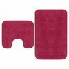vidaXL Bath Mat Set | Fuchsia | 100% cotton | Standard | Bath Mat Set
