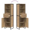 vidaXL Book Cabinet Artisian Oak 43 x 36 x 150.5 cm Engineered Wood