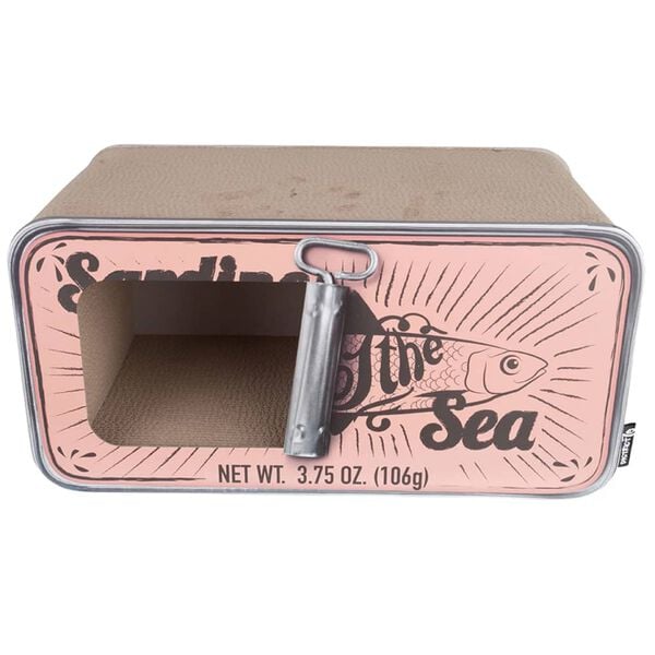 DISTRICT70 2-in-1 Cat Scratcher SARDINE Cardboard Pink