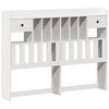 vidaXL Bookcase Bed without Mattress White 150x200 cm King Solid Wood Pine