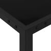 vidaXL Garden Table 130x130x72 cm Black Steel and Glass