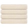 vidaXL Sauna Towels "FROGN" 4 pcs Cream 80x200 cm 360 gsm
