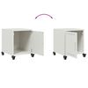 vidaXL Bedside Cabinets 2 pcs White 36x39x43.5 cm Steel