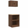 vidaXL Garage Cabinets 2 pcs Brown Oak Engineered Wood