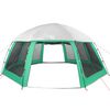 vidaXL Pool Tent with Removable Fly & Mesh Walls Sea Green 612x612 cm