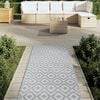vidaXL Outdoor Carpet ARAKIL Grey 80x250 cm PP