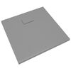 vidaXL Shower Base Tray SMC Grey 80x80 cm