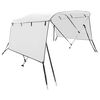 vidaXL 3-bow Bimini Top with Sidewalls 183x(137-152)x137 cm