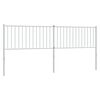 vidaXL Metal Headboard White 200 cm