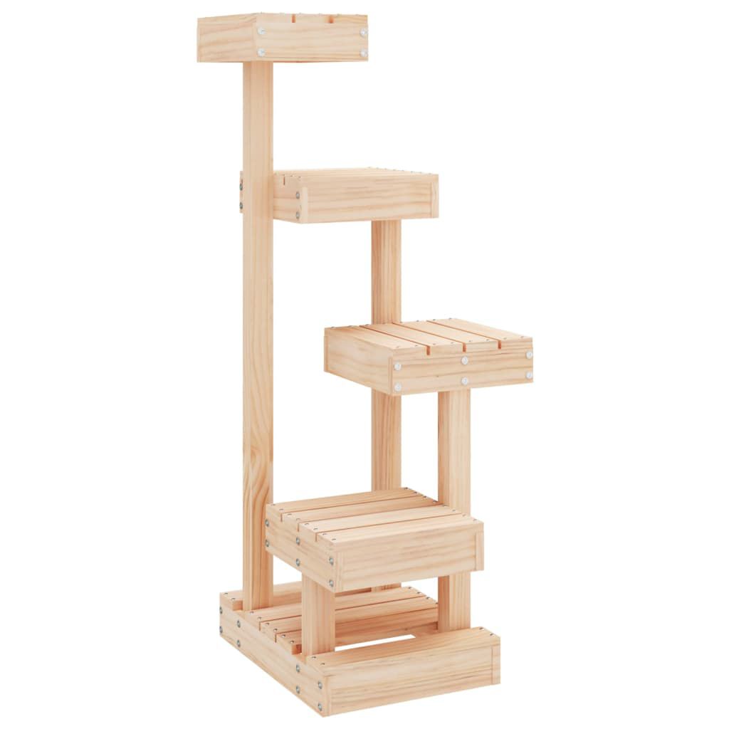 vidaXL Cat Tree 45.5x49x103 cm Solid Wood Pine vidaXL