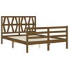 vidaXL Bed Frame without Mattress Honey Brown 140x190 cm Solid Wood