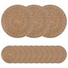 vidaXL Seagrass Placemets 50 pcs Natural &Oslash; 30 cm 100% Seagrass