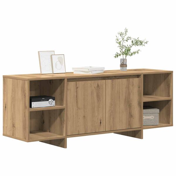 vidaXL TV Cabinet Artisan Oak 130x35x50 cm Engineered Wood