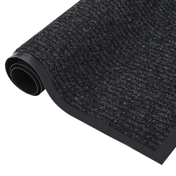 vidaXL Doormat Striped Anthracite 40x60 cm
